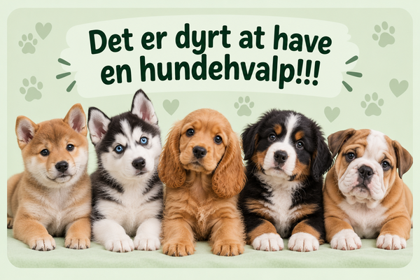 Det er dyrt at have en hundehvalp