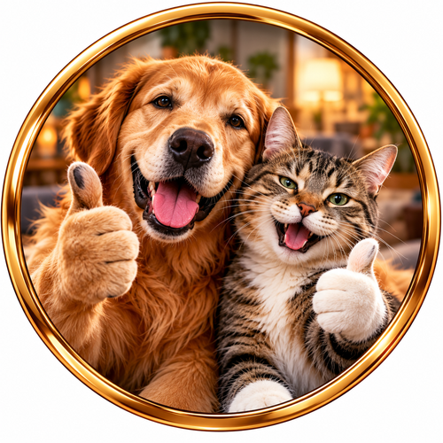 Godkendt af hunde og katte