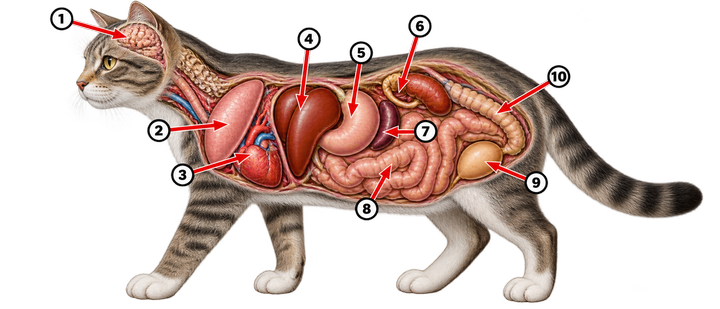 Kattens anatomi