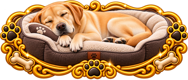 Sovende labrador